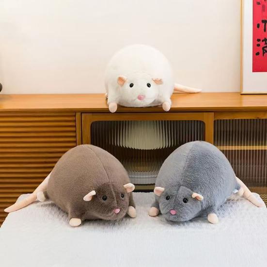 Плюшевая крыса Мягкая игрушка-прикол Плюшевая игрушка Креативный подарок Мягкая и уютная Реалистичная мышь для дня рождения Розыгрыш