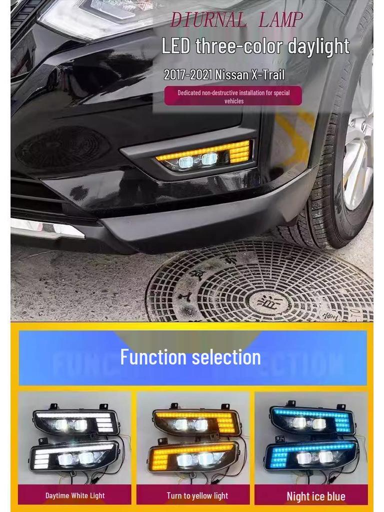 Совместимые 2020 Sylphy/Qashqai/Kicks 14-го поколения Противотуманные фары и Дневные ходовые огни с ангельскими глазами