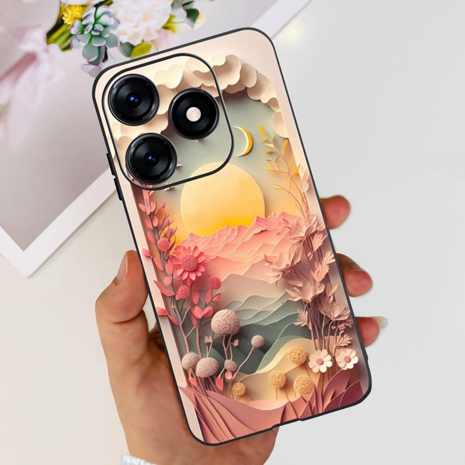 Чехол для телефона Tecno Spark 10 10c 10 Pro Spark10 KI5k KI5m KI5q KI7 Задняя крышка Мягкий прозрачный ТПУ Тонкий Funda Дракон Астронавт
