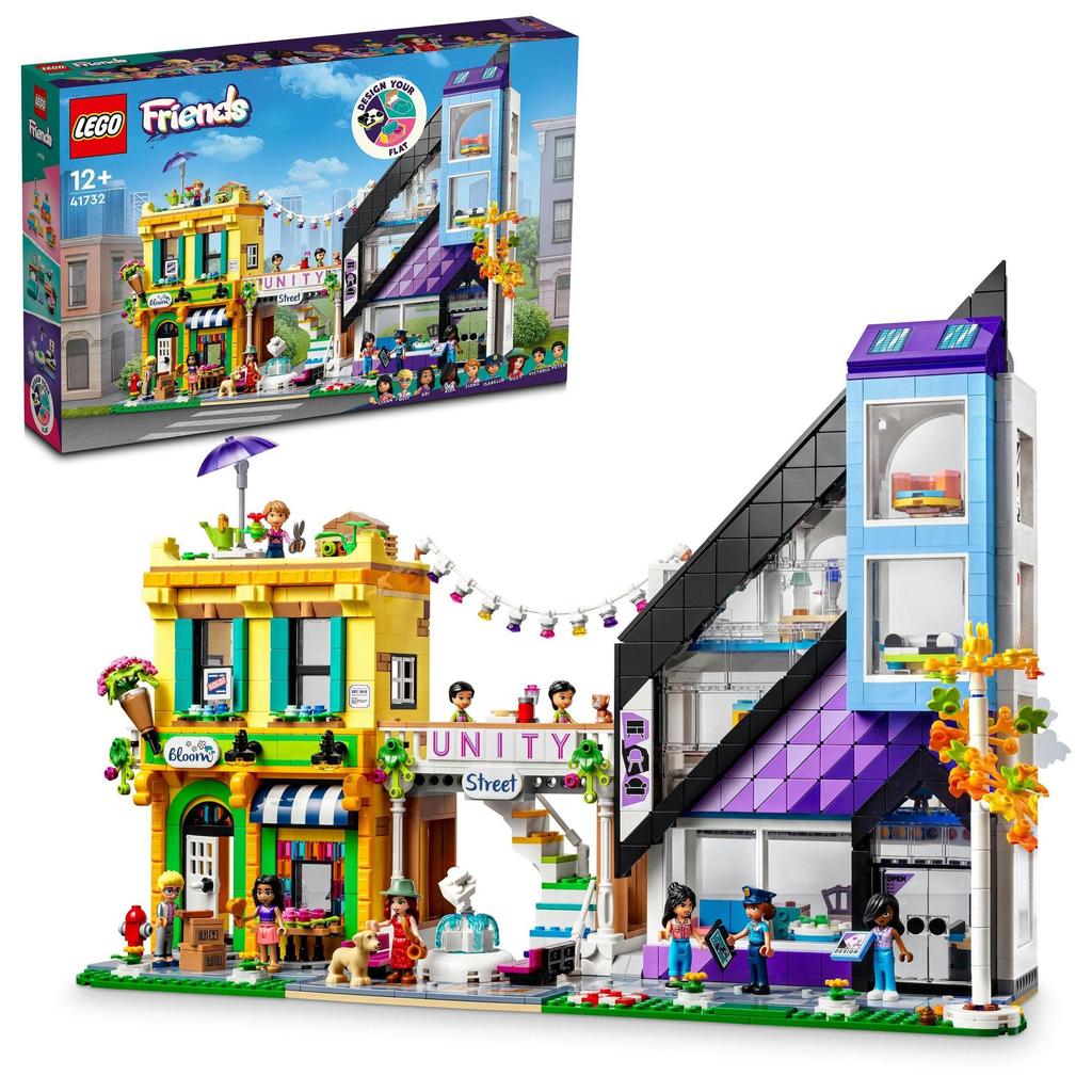 LEGO Friends Heartlake City Flower Shop and Design Studio 41732 Toy Blocks Present Pretend Play Town Building Girls Ages 12 and Up