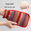 Unisex Medium-Coarse Exfoliating Bath & Back Scrubber Gloves - Gentle On Skin