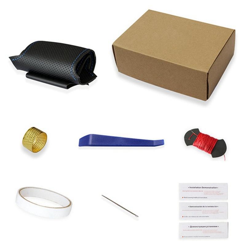 Ручная прошивка Чехол из микрофибры и кожи на руль автомобиля Для BMW M Sport F06 F10 F15 F16 F20 F21 F25 F30 F32gt F80 F82 X1 X3 x5