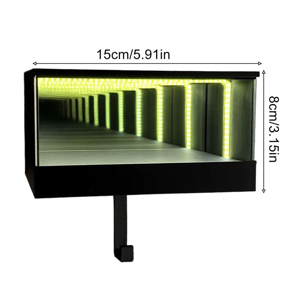 Infinity Garage Keychain Hanger Keychain Organizer With LED Light Wall Mounted Car Keychain Storage Rack Christmas Gift