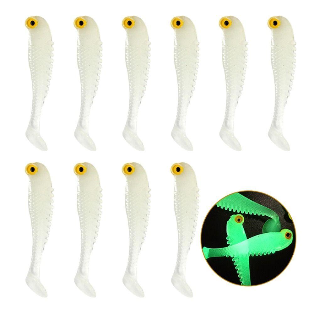 Fishing Bait For Bass Tackle Wobbler Swimbaits Luminous Fishing Lure Worm Artificial Silicone Bait