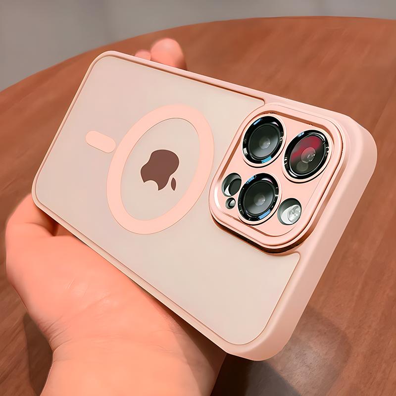 Магнитный прозрачный чехол для Magsafe для iPhone 13 11 12 14 15 Pro Max чехлы защита объектива беспроводная зарядка задняя крышка аксессуары