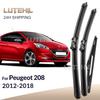 Для Peugeot 208 2012-2018 2013 2014 2015 2016 2017 Дворники Передние и Задние Щетки Стеклоочистителя Лобового Стекла Оконные Щетки 26"16"14"
