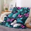 1pc Butterfly Print Blanket Warm,Perfect for Camping And Travel, Making It a Great Gift for Any Season yy250904167