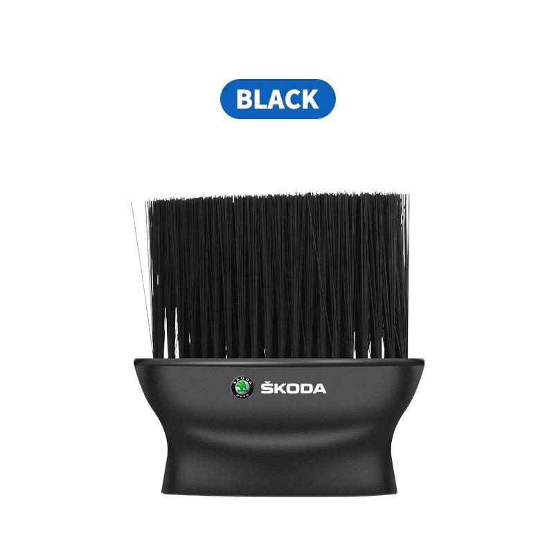 Car Interior Powerful Cleaning Brush Dust Removal Soft Hair For Skoda Octavia MK2 MK1 3 A5 A7 A8 Fabia Karoq Superb Rapid Kamiq WL5