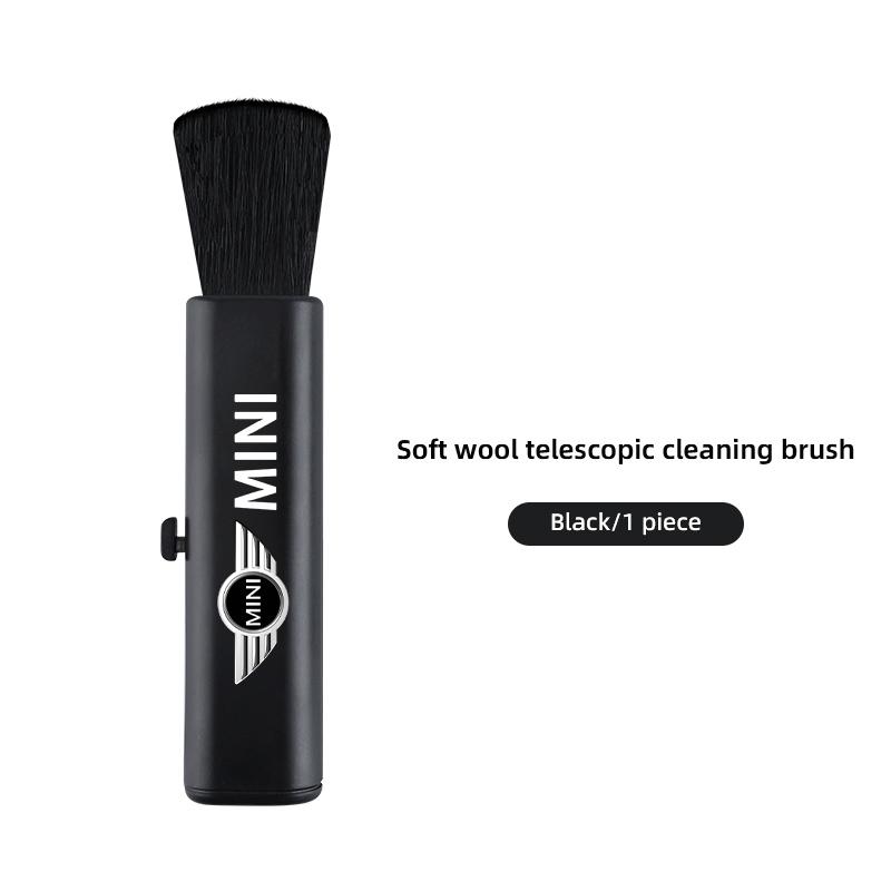 1Pcs PPS Car Retractable Cleaning Brush Artificial Wool Small Brush For BMW Mini Works Cooper F54 F55 F56 F57 F60 R50 R52 R53