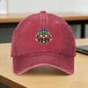 Стильная washed бейсболка с изображением цветка лотоса чакры, для любителей духовности и йоги, весенняя кепка тракер для унисекс взрослых, y2k, крутая, теннисная, от солнца, snapback