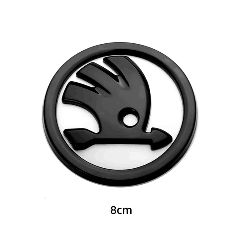Car Sticker 80mm 90mm ABS Emblem For Skoda Fabia 1 2 Octavia a7 RS Superb Rapid Yeti Karoq Vision Car Head Front Rear Boot Tailg