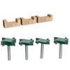 4pcs  set 14 Shank Four Edge TSlot Slotting Router Bit Woodworking Cutter Milling Cutter