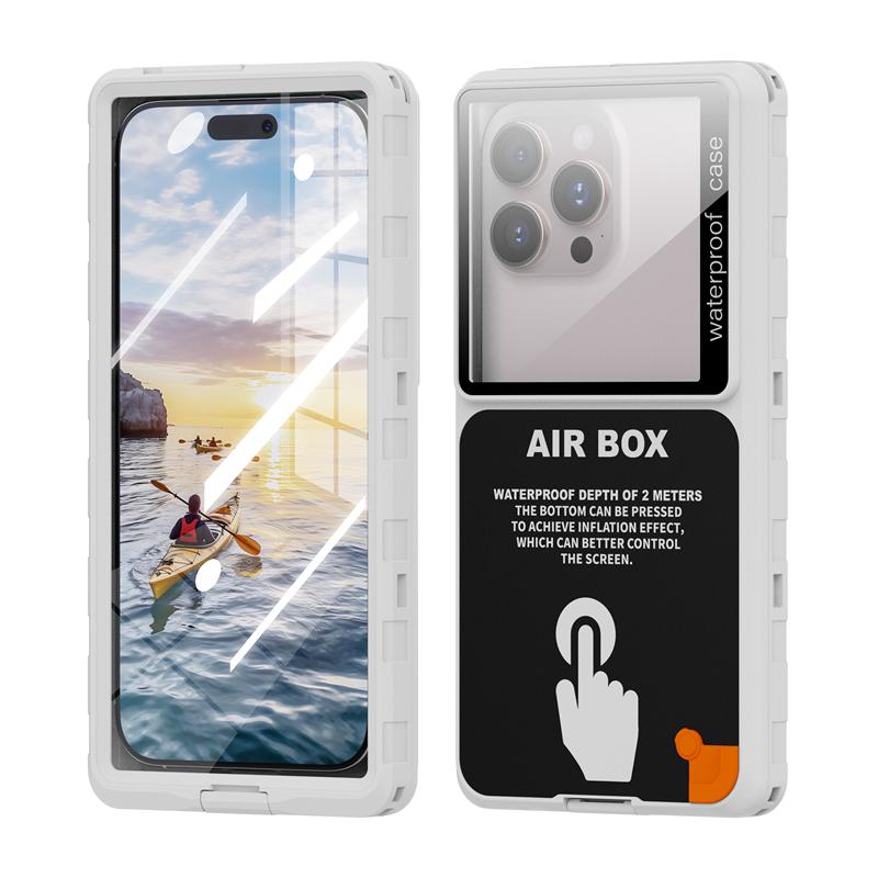 Роскошный водонепроницаемый чехол IP68 для iPhone 16 15 Pro Max 14 13 Plus 12 11 16e X Xs XR 7 8 SE 6s Универсальный 360 Полное покрытие Воздушная коробка
