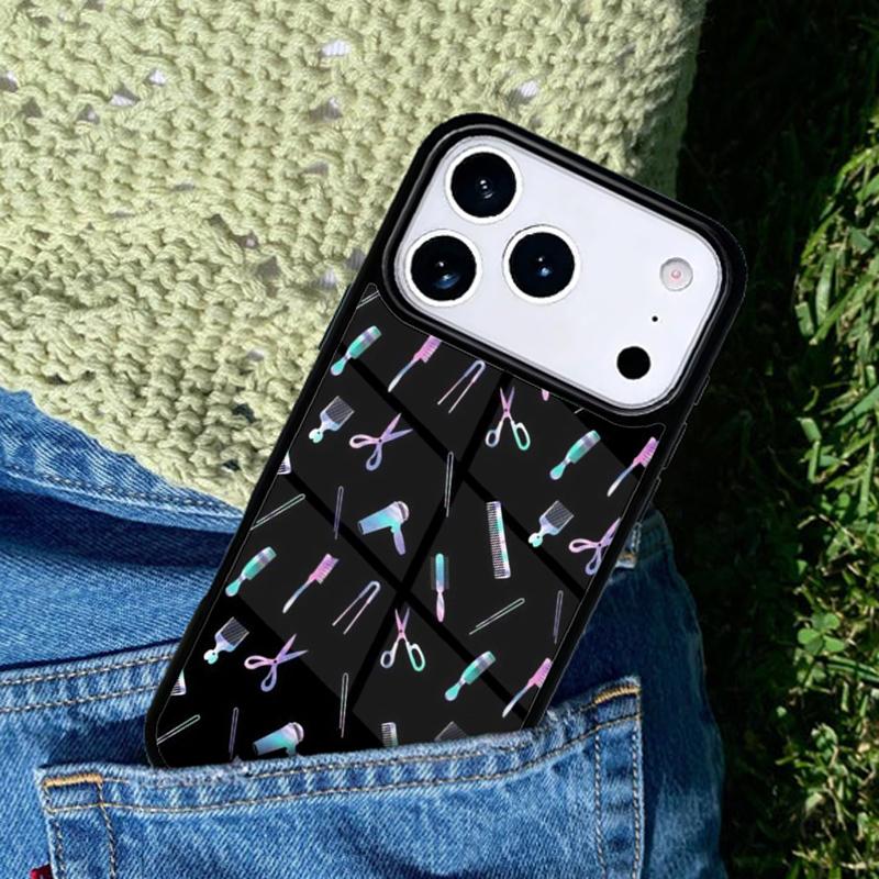 Мягкий чехол для телефона Парикмахер Стилист волос Совместим с для IPhone 17air 16e 15 14 13 12 11Pro Max 17 Air