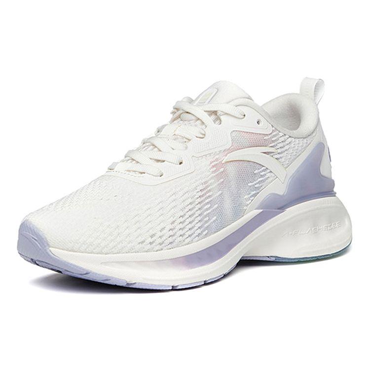 Anta 1.5 Большие данные амортизация дышащие низкие кроссовки для бега женские кроссовки белый фиолетовый 122135586-9