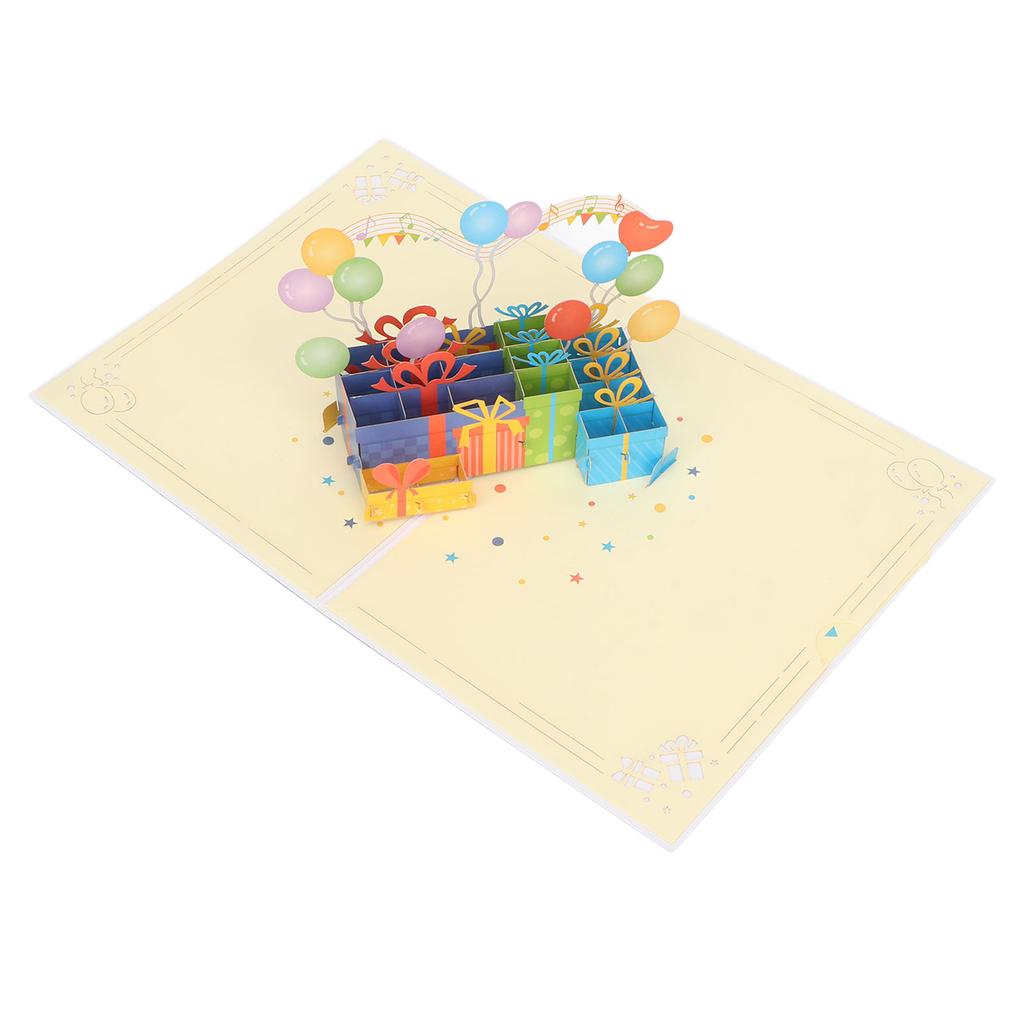 3D поздравительная открытка Изысканная красивая 3D открытка на день рождения с конвертом и номерами открыток