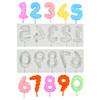Food Grade Silicone Number Cake Molds 0-9 Digits Heat Resistant Baking Supplies For Family Kitchen And Dessert Making