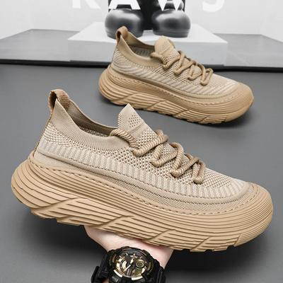 Лето 2024 Новые Мужские Повседневные Спортивные Кроссовки Сетчатые Кроссовки для Ходьбы Высококачественная Платформа Мужская Дышащая Обувь Zapatillas De Hombre