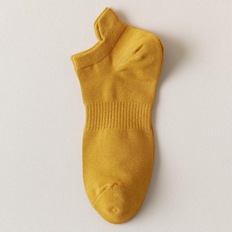 Мужские дышащие невидимые спортивные носки с низким вырезом — тонкие, однотонные, для весны и лета