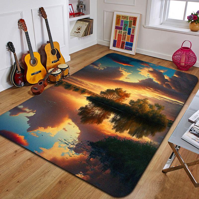 Ковер с принтом C-Clouds Модный коврик для йоги Нескользящий ковер Украшение спальни Уличный ковер Спальня Подарок на день рождения