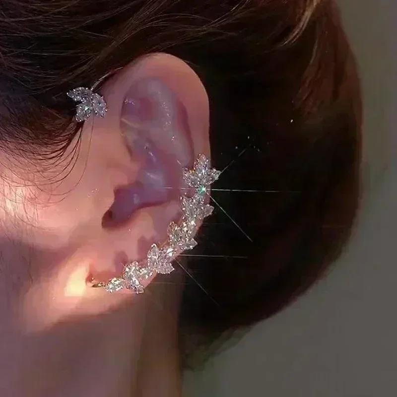 New Geometric Rhombus Luxury Opal Earrings Women's Fashionable Personalized Daily Accessories Party Zircon Birthday Gifts