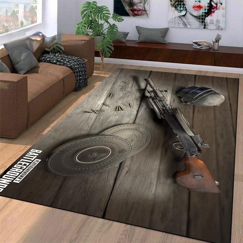 Коврик Battle Gear с дизайном "Оружие и Шлемы", подходит для использования в качестве противоскользящего игрового коврика для диванов в гостиной и спальне