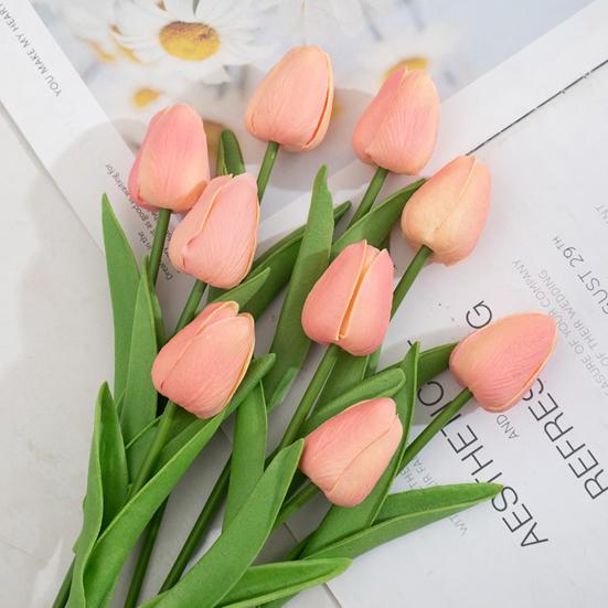 Современный искусственный тюльпан, не увядающий, тонкая текстура, принадлежности для декораций сцены