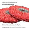 Feilu Red Sisal Polishing Wheel: 4-inch 100*16 Stainless Steel & Iron Cover Angle Grinder Cloth Wheel with Free Shipping