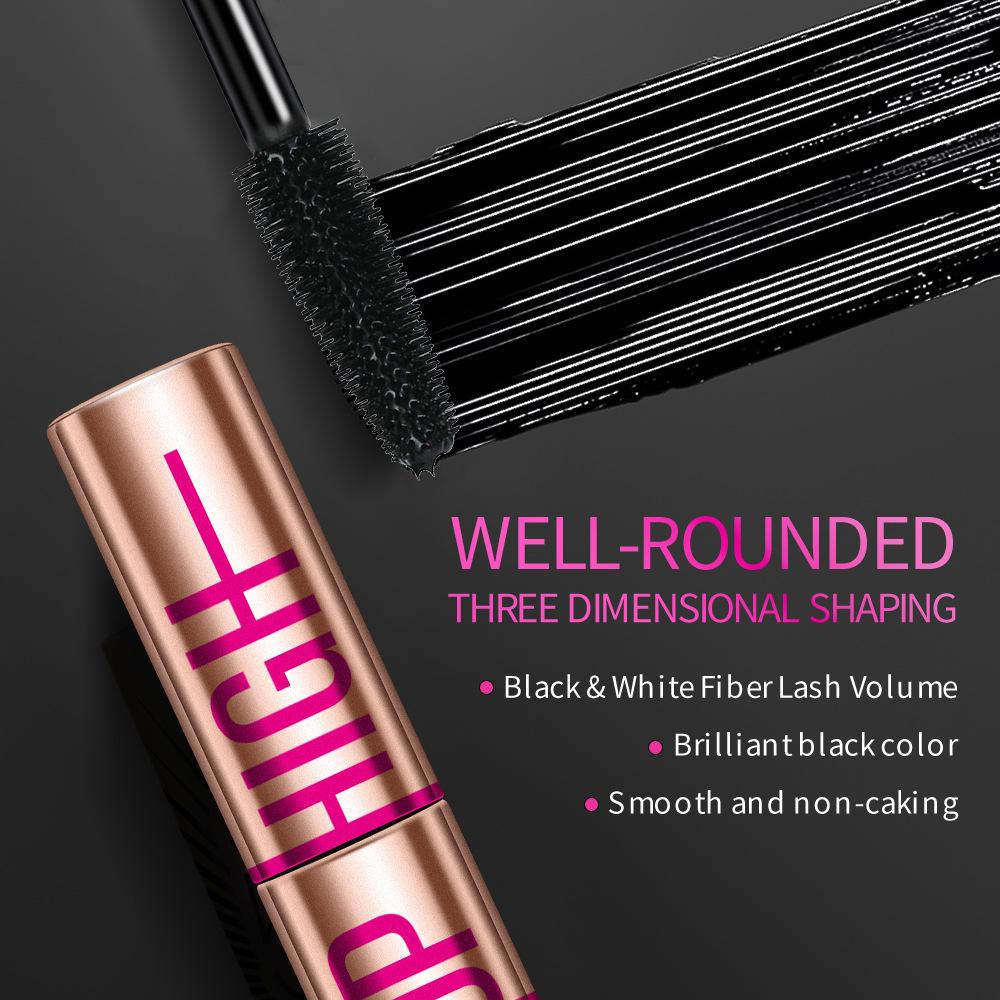 Матовая тушь для ресниц Silk Fiber, ультратонкая кисточка, удлиняет ресницы, водостойкая, быстросохнущая, черная, подкручивающая тушь для ресниц Comestic