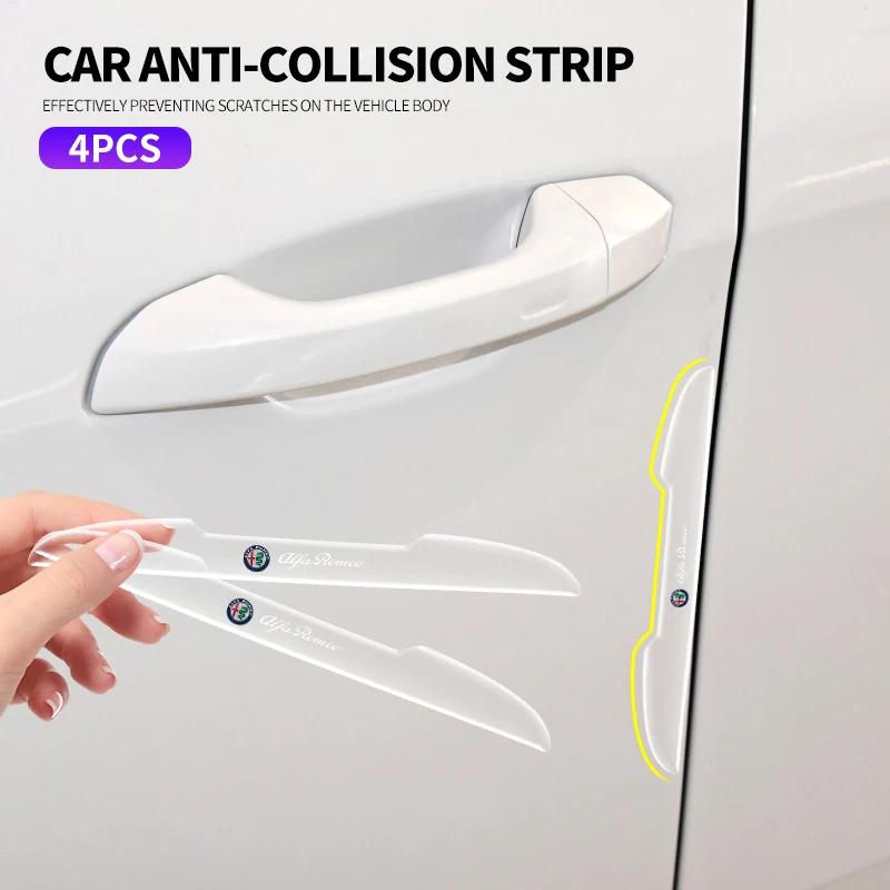 SVBKD1 4pcs/set car door anti-collision strip decoration For Alfa Romeo 159 147 156 166 Giulietta Giulia Mito Stelvio Brera Spider