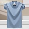 100% Cotton Summer T-Shirt for Men – Loose Fit, Breathable Solid Color Tee for Outdoor Sports and Fitness Exercise