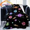 Space Universe  Vector  and Many Planets In Galaxy Series Wool Blanket Cashmere  Fashion Flannel Blanke