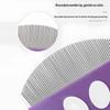 Dog & Cat Face Comb with Curved Stainless Steel Design for Chin Tear Stain Grooming-Flexible Pet Hair & Debris Removal