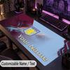 Custom Text Big Mousepad, Extended Desk Pad For Laptop Work GameAston Villa