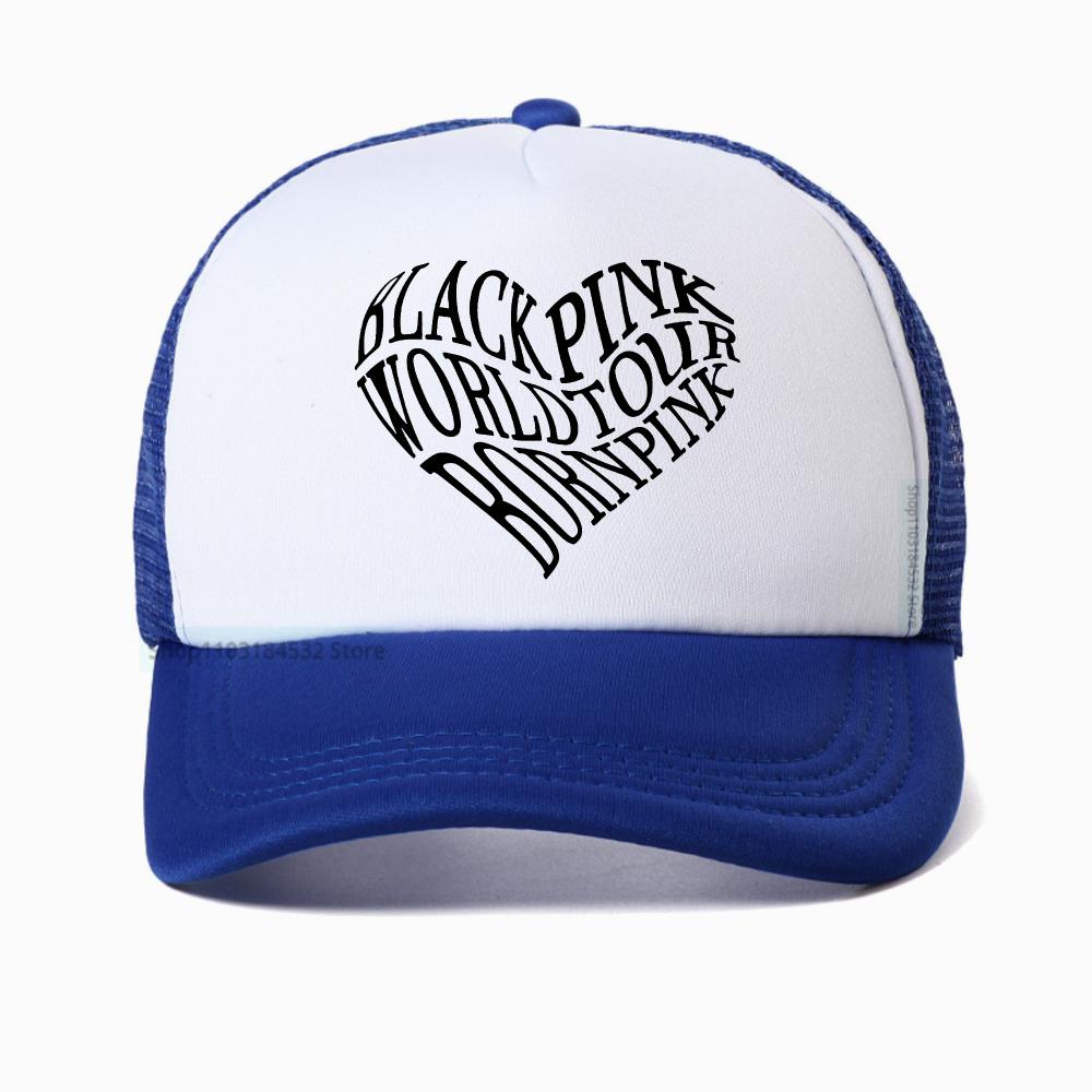 Кепка-бейсболка с сеткой, летняя, хип-хоп, для пары, дышащая, snapback, 'Are You Born Pink Member World Tour'