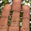 10.80 Ct Lot Natural   Rare Green Sapphire Emerald Cut 7x5 mm Gemstone