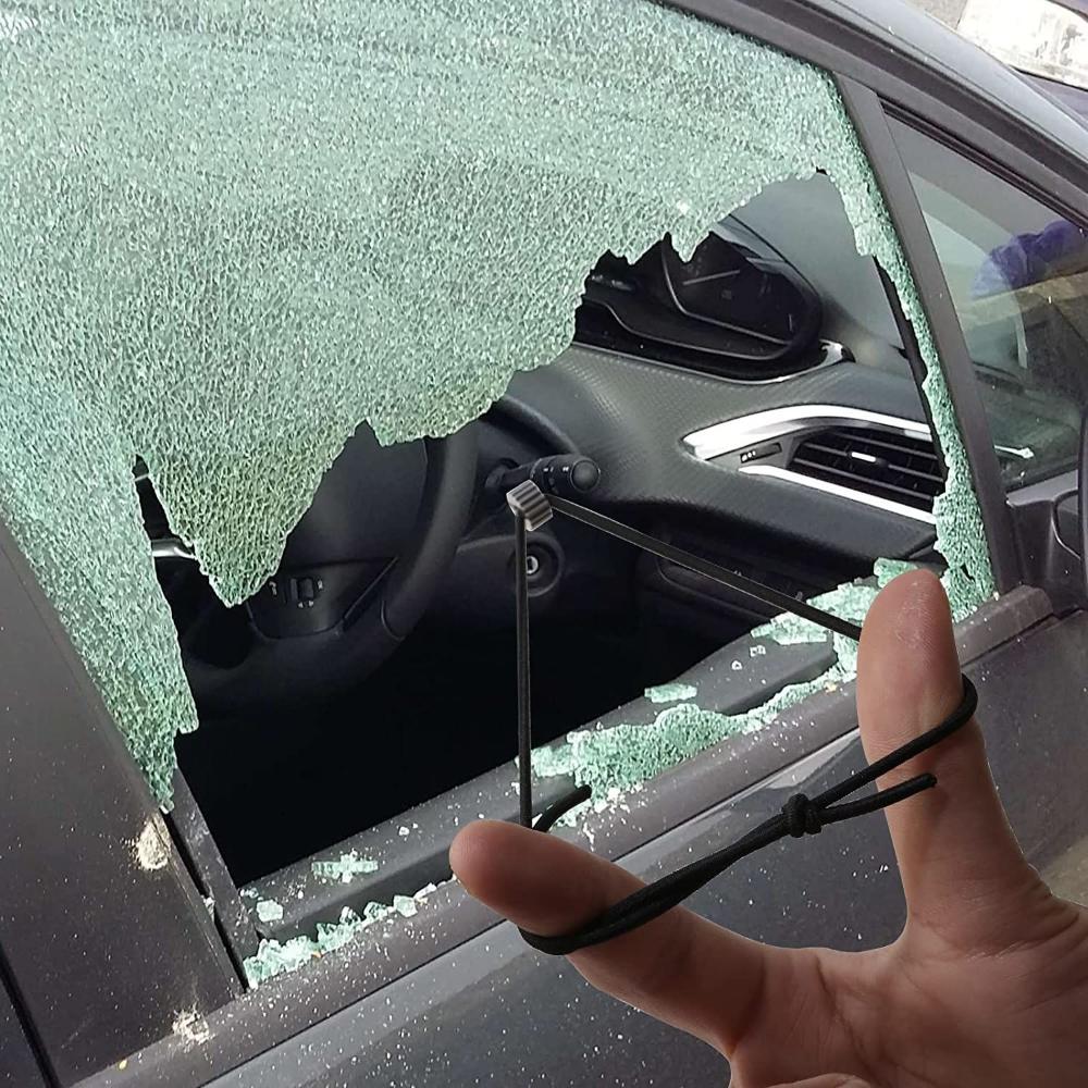 Glass Breaker Escape Bracelet Car Window Breaker Wristbands Self Rescue Tool Escape Wrist Strap