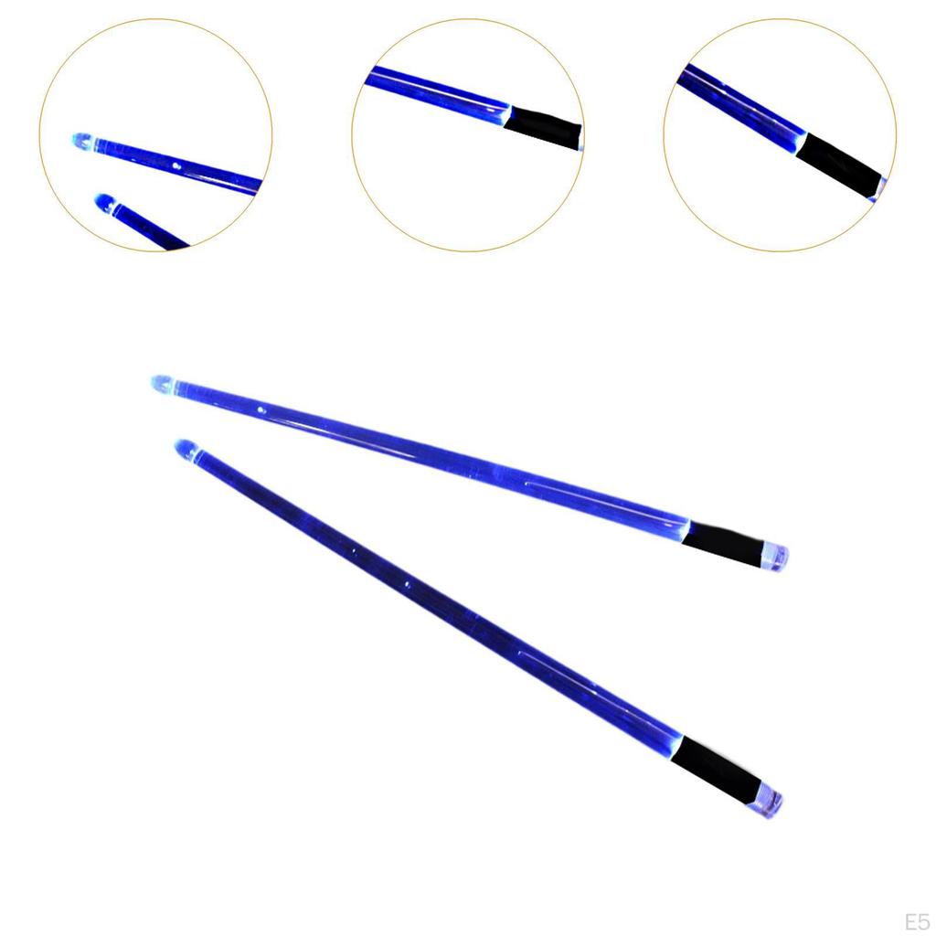 2 шт. светящиеся барабанные палочки светящиеся наконечники барабанные палочки легкие прохладные перкуссии