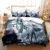 NEw Kawaii Anime Arknights Bedding Set Single Twin Full Queen King Size Bed Set Adult Kid Bedroom Duvet Cover Sets Home Textiles