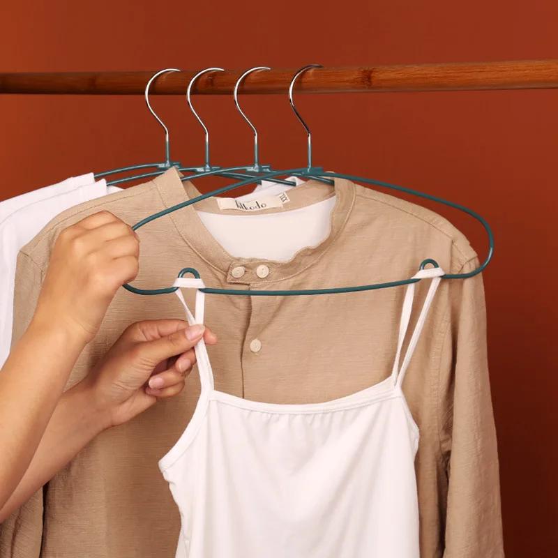 10PCS Simple Clothes Hanger Non Slip Dormitory Household Clothes Hanging To Prevent Clothes Deformation Storage
