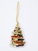 Christmas Acrylic Book Shaped Tree Ornament, Stacked Books with Xmas Ball & Star Design, Hanging Decor for Xmas Tree & Home Gift