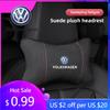 2026 Горячий Для Volkswagen VW 2025 Для Volkswagen VW Golf Amarok T5 ID3 T-Cross Jetta T-ROC Замшевая Автомобильная Подушка на Шею Подголовник Поясничная S