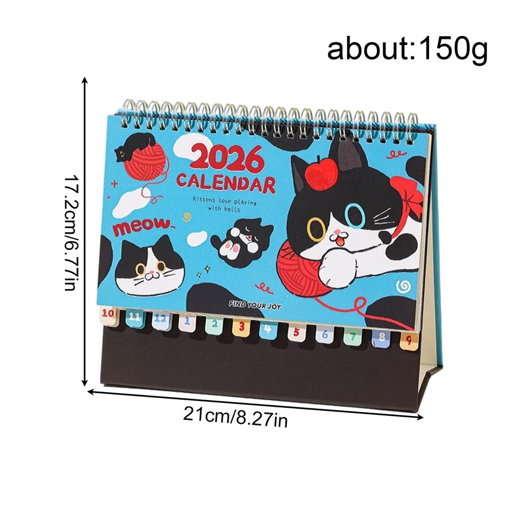 Настольные календари 2026 Планировщик Расписание Календарь Настольный Ежедневник Карманный Планировщик Декоративный Месяц Рабочий Календарь Планировщик