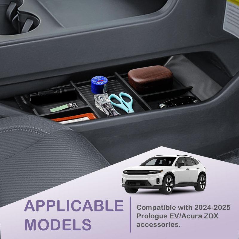 For 2024 2025 Honda Prologue EV /Acura ZDX Center Console Bottom Organizer Floor Storage Box Tray Compartment Car Accessories