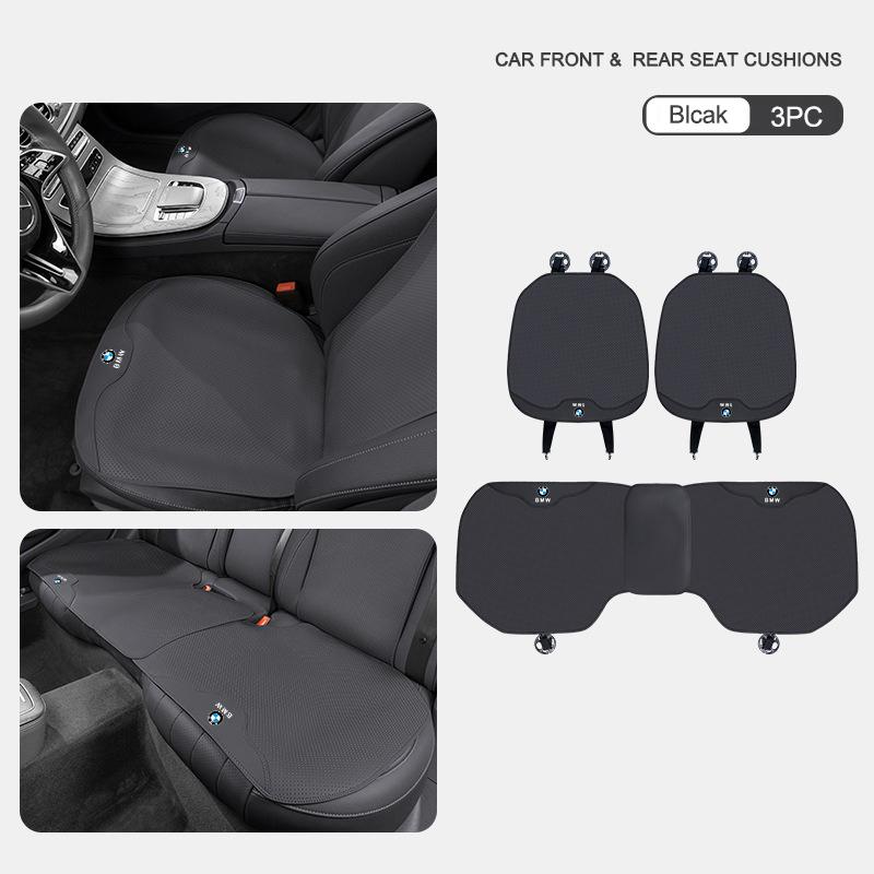 UVGK5 Car Seat Cover Sweatproof Breathable Anti-slip Seat Mat Pad For BMW 3 5 7 Series G11 G12 G30 G31 G32 G07 X3 X4 X5 X6 X7 Sticker