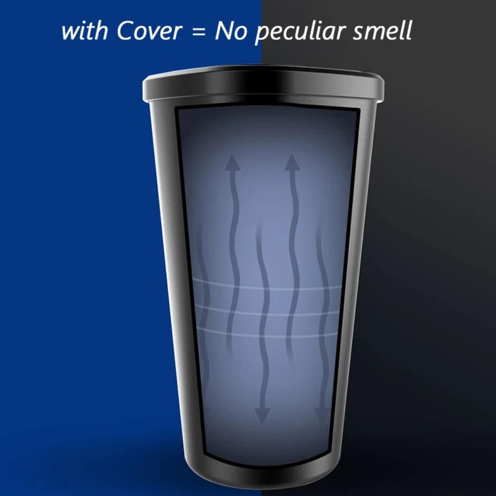 Click Open Cover Car Trash Can Dustbin Desktop Trash Can Dust Case Holder Car Garbage Bin  Home