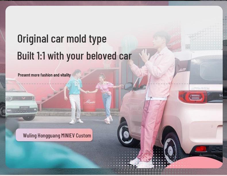Winter Plush Steering Wheel Cover for Wuling Mini Car - Cute and Anti-Freeze