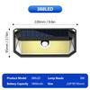 Outdoor Solar Motion Sensor Lights 468/528 LED Waterproof Solar Security Wall Lights for Garden Patio Pool Yard Fence Driveway