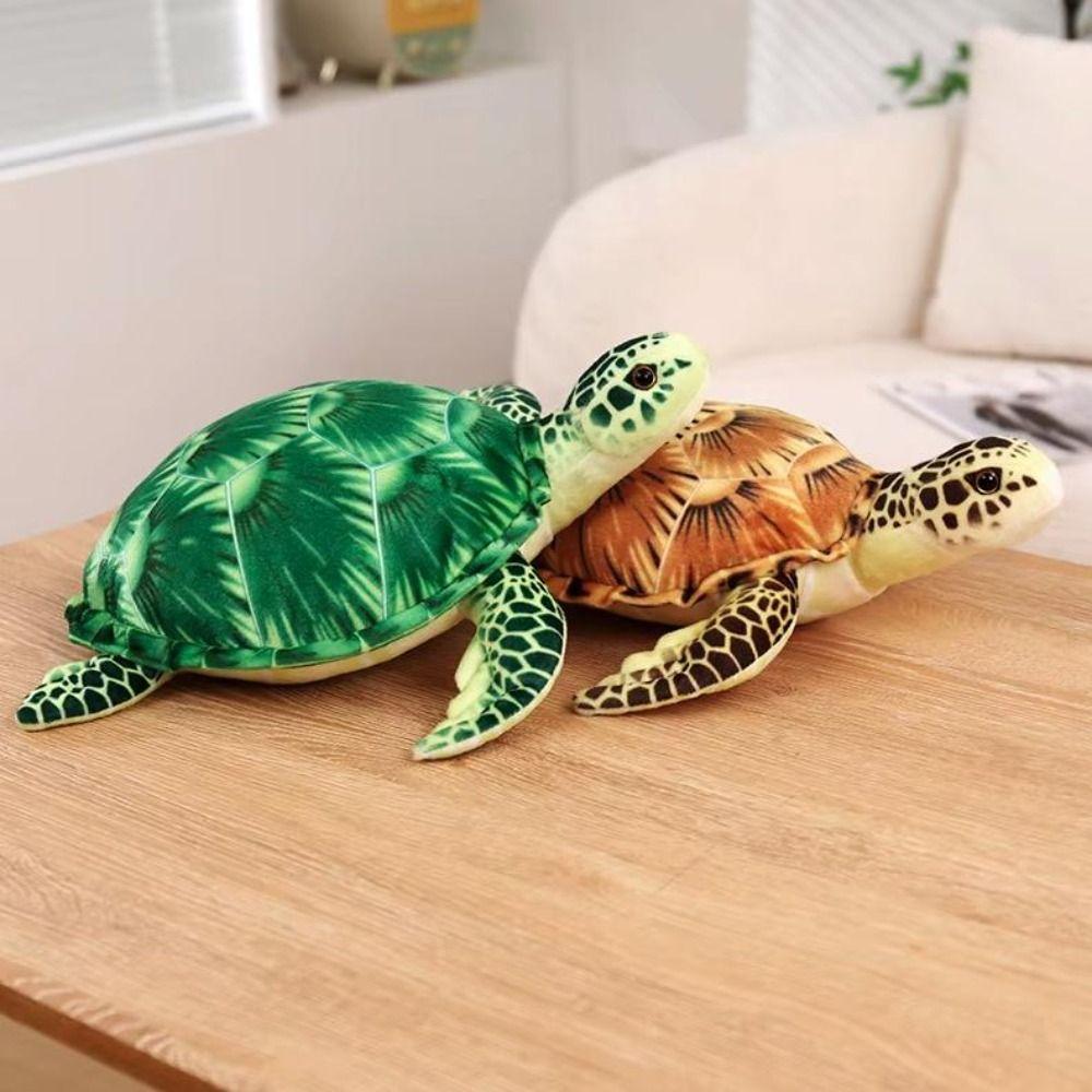 Soft Material Simulated Turtle Hug Pillow Cute Design Prone Cartoon Animals Office Decor