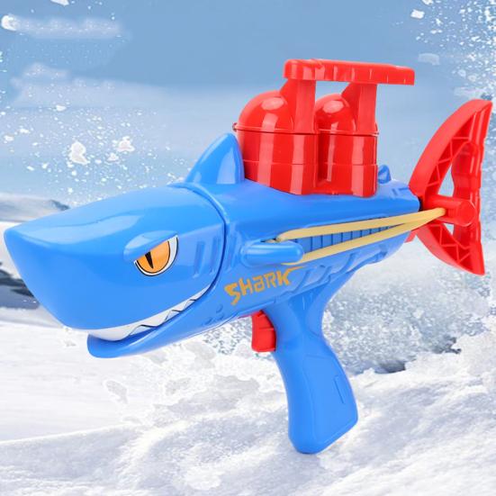 Yousheng Snowball Launcher Shark Shape Snowball Maker для детей Простая форма для изготовления снежков Игрушка для снежков на открытом воздухе для зимних развлечений